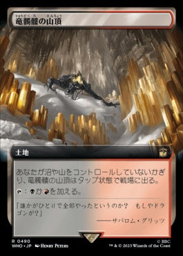 naokuroshop MTG [WHO][0490][土地][R][JP][竜髑髏の山頂/Dragonskull Summit] NM