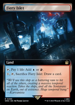 naokuroshop MTG [WHO][0495][土地][R][EN][焦熱島嶼域/Fiery Islet]（foil） NM