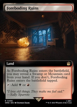 naokuroshop MTG [WHO][0496][土地][R][EN][凶兆の廃墟/Foreboding Ruins]（foil） NM