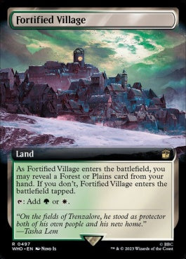 naokuroshop MTG [WHO][0497][土地][R][EN][要塞化した村/Fortified Village]（foil） NM