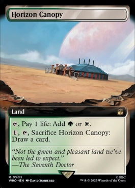 naokuroshop MTG [WHO][0503][土地][R][EN][地平線の梢/Horizon Canopy]（foil） NM