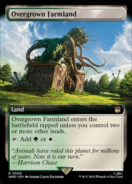 naokuroshop MTG [WHO][0506][土地][R][EN][草茂る農地/Overgrown Farmland]（foil） NM