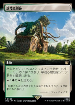 naokuroshop MTG [WHO][0506][土地][R][JP][草茂る農地/Overgrown Farmland] NM