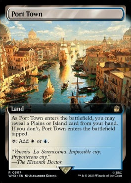 naokuroshop MTG [WHO][0507][土地][R][EN][港町/Port Town]（foil） NM