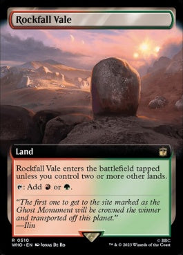 naokuroshop MTG [WHO][0510][土地][R][EN][落石の谷間/Rockfall Vale]（foil） NM