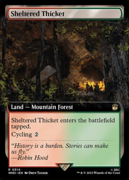 naokuroshop MTG [WHO][0514][土地][R][EN][隠れた茂み/Sheltered Thicket] NM