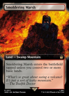 naokuroshop MTG [WHO][0517][土地][R][EN][燻る湿地/Smoldering Marsh]（foil） NM