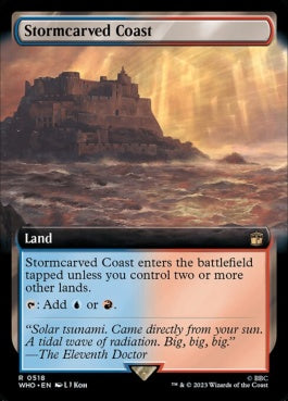 naokuroshop MTG [WHO][0518][土地][R][EN][嵐削りの海岸/Stormcarved Coast]（foil） NM