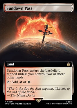 naokuroshop MTG [WHO][0520][土地][R][EN][日没の道/Sundown Pass]（foil） NM