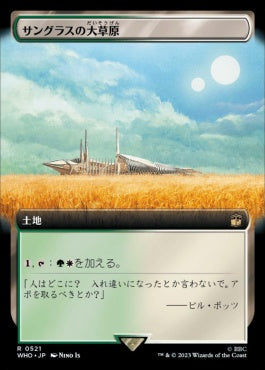 naokuroshop MTG [WHO][0521][土地][R][JP][サングラスの大草原/Sungrass Prairie]（foil） NM