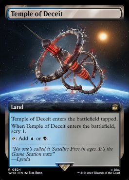 naokuroshop MTG [WHO][0524][土地][R][EN][欺瞞の神殿/Temple of Deceit]（foil） NM