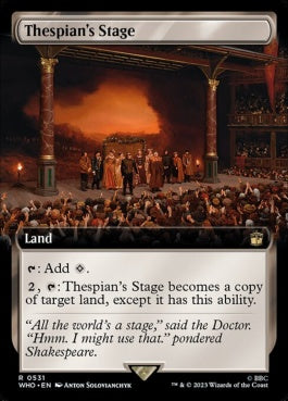 naokuroshop MTG [WHO][0531][土地][R][EN][演劇の舞台/Thespian's Stage]（foil） NM