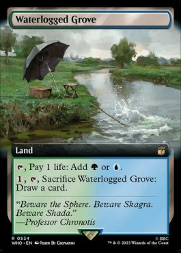 naokuroshop MTG [WHO][0534][土地][R][EN][冠水樹林帯/Waterlogged Grove] NM