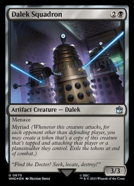 naokuroshop MTG [WHO][0670][黒][U][EN][ダーレク軍団/Dalek Squadron] NM