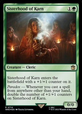 naokuroshop MTG [WHO][0714][緑][R][EN][カーンのシスターフッド/Sisterhood of Karn] NM