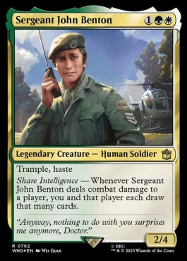 naokuroshop MTG [WHO][0762][多][R][EN][ジョン・ベントン伍長/Sergeant John Benton] NM