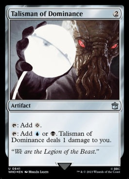 naokuroshop MTG [WHO][0841][茶][U][EN][威圧のタリスマン/Talisman of Dominance] NM