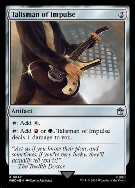 naokuroshop MTG [WHO][0842][茶][U][EN][衝動のタリスマン/Talisman of Impulse] NM