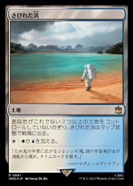 naokuroshop MTG [WHO][0861][土地][R][JP][さびれた浜/Deserted Beach] NM