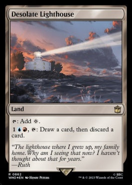 naokuroshop MTG [WHO][0862][土地][R][EN][僻地の灯台/Desolate Lighthouse] NM