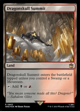 naokuroshop MTG [WHO][0863][土地][R][EN][竜髑髏の山頂/Dragonskull Summit] NM