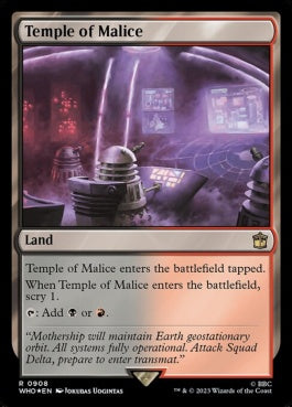 naokuroshop MTG [WHO][0908][土地][R][EN][悪意の神殿/Temple of Malice] NM