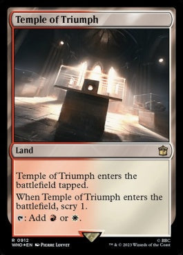 naokuroshop MTG [WHO][0912][土地][R][EN][凱旋の神殿/Temple of Triumph] NM