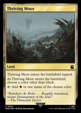 naokuroshop MTG [WHO][0919][土地][C][EN][興隆する湿地帯/Thriving Moor] NM