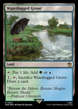 naokuroshop MTG [WHO][0922][土地][R][EN][冠水樹林帯/Waterlogged Grove] NM