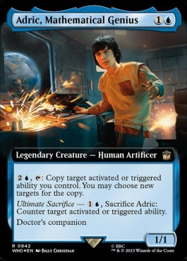 naokuroshop MTG [WHO][0942][青][R][EN][数学の天才、アドリック/Adric, Mathematical Genius] NM