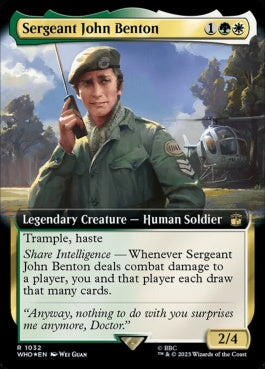 naokuroshop MTG [WHO][1032][多][R][EN][ジョン・ベントン伍長/Sergeant John Benton] NM