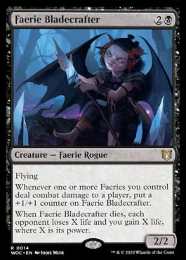 naokuroshop MTG [WOC][014][黒][R][EN][フェアリーの刃造り/Faerie Bladecrafter] NM