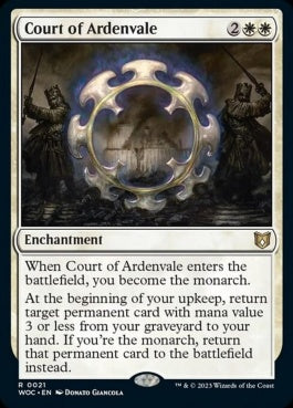 naokuroshop MTG [WOC][021][白][R][EN][アーデンベイルの宮廷/Court of Ardenvale]（foil） NM