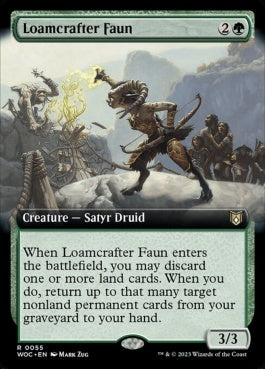 naokuroshop MTG [WOC][055][緑][R][EN][壌土造りのフォーン/Loamcrafter Faun] NM