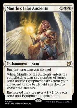 naokuroshop MTG [WOC][070][白][R][EN][古き者のまとい身/Mantle of the Ancients] NM