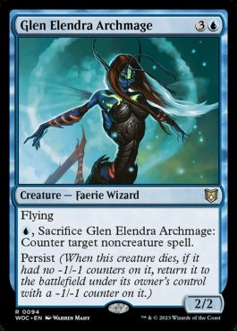 naokuroshop MTG [WOC][094][青][R][EN][エレンドラ谷の大魔導師/Glen Elendra Archmage] NM