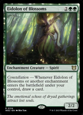 naokuroshop MTG [WOC][124][緑][R][EN][開花の幻霊/Eidolon of Blossoms] NM