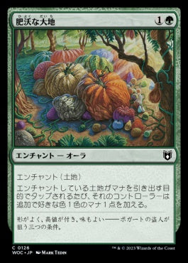 naokuroshop MTG [WOC][126][緑][C][JP][肥沃な大地/Fertile Ground] NM