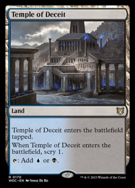 naokuroshop MTG [WOC][170][土地][R][EN][欺瞞の神殿/Temple of Deceit] NM