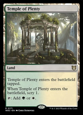 naokuroshop MTG [WOC][171][土地][R][EN][豊潤の神殿/Temple of Plenty] NM