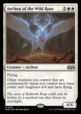 naokuroshop MTG [WOE][001][白][R][EN][野薔薇のアルコン/Archon of the Wild Rose]（foil） NM