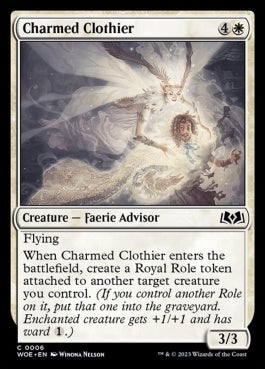 naokuroshop MTG [WOE][006][白][C][EN][魅せられた衣服商/Charmed Clothier]（foil） NM