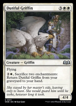 naokuroshop MTG [WOE][011][白][U][EN][従順なグリフィン/Dutiful Griffin] NM