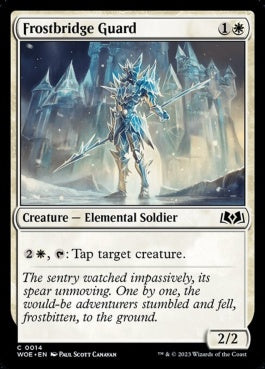 naokuroshop MTG [WOE][014][白][C][EN][霜橋の護衛/Frostbridge Guard]（foil） NM