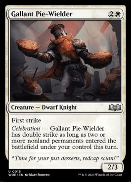 naokuroshop MTG [WOE][015][白][U][EN][勇敢なパイ使い/Gallant Pie-Wielder]（foil） NM