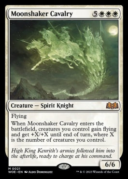 naokuroshop MTG [WOE][021][白][M][EN][月揺らしの騎兵隊/Moonshaker Cavalry] NM