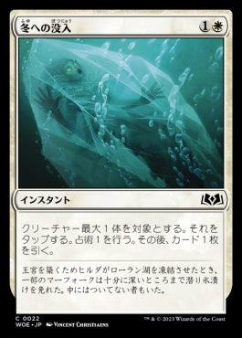 naokuroshop MTG [WOE][022][白][C][JP][冬への没入/Plunge into Winter]（foil） NM