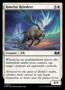 naokuroshop MTG [WOE][027][白][C][EN][霜毛皮のトナカイ/Rimefur Reindeer]（foil） NM