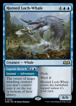 naokuroshop MTG [WOE][053][青][R][EN][有角の湖鯨/Horned Loch-Whale]（foil） NM