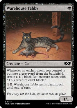 naokuroshop MTG [WOE][117][黒][C][EN][倉庫の虎猫/Warehouse Tabby]（foil） NM